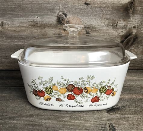 Corning Ware Spice Of Life Vintage 5 Qt Casserole Etsy