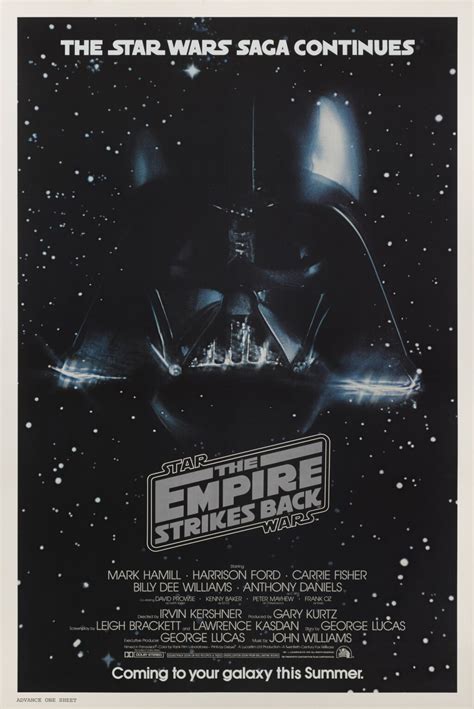 The Empire Strikes Back 1980 Advance Poster Us Original Film