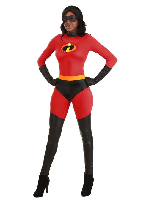 The Incredibles Deluxe Womens Mrs Incredible Costume Disney Costumes