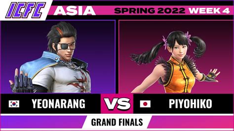 Yeonarang Hwoarang Vs Piyohiko Xiaoyu Grand Final ICFC TEKKEN