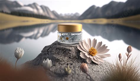 Skin Care Products Landscape Background Skin Care Products Mountain