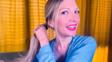 Asmr Relaxing Hair Play Ponytail Hair Brushing Gentle Whispering