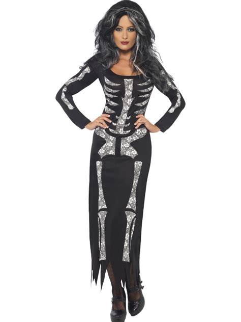 Skeleton Dress Costume Skull Bones Halloween Pageant Party