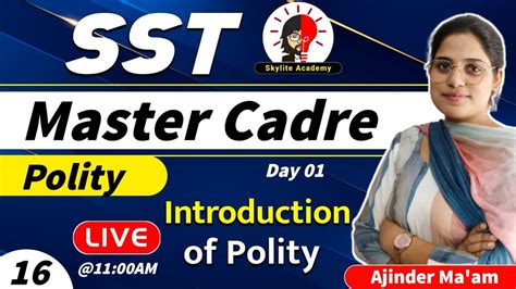 Sst Master Cadre Preparation Introduction To Polity Youtube