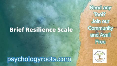 Brief Resilience Scale - Psychology Roots