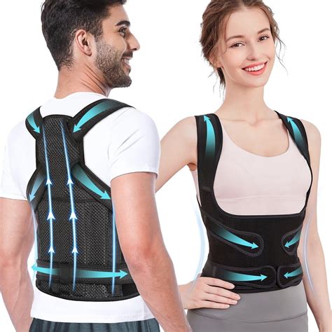 MUUDXI Back Brace Posture Corrector Adjustable Lumbar Support for Men