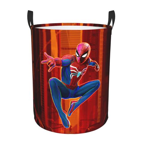 Spider Man Large Laundry Hamper Collapsible Laundry Basket With