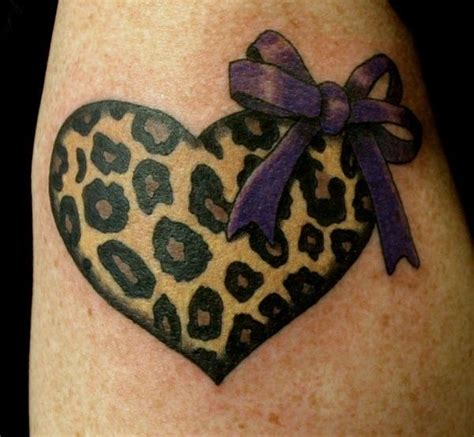 Leopard Print Heart Tattoo Tatuagens De Papel Ideias De Tatuagens