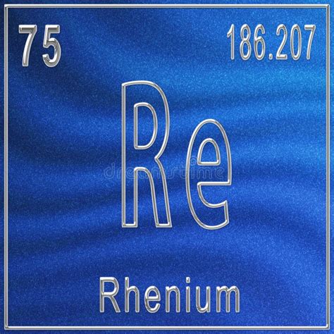 Rhenium On The Periodic Table Of The Elements Stock Image - Image of industry, science: 148501397