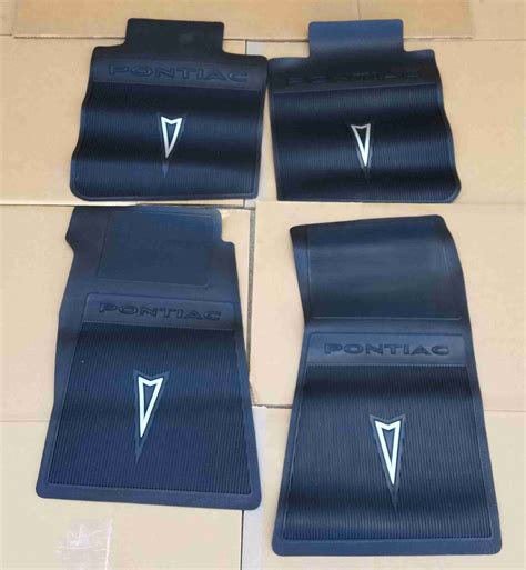 1967 69 Accessory Rubber Floor Mat Set 4 Pieces All 1967 69 Firebird