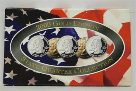 Gold Edition State Quarter Collection K Gold Layered In