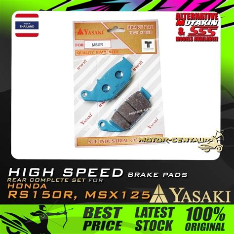 Kulit Brek Yasaki Sss Mutakin Disc Rear Brake Pads Msxr Rs