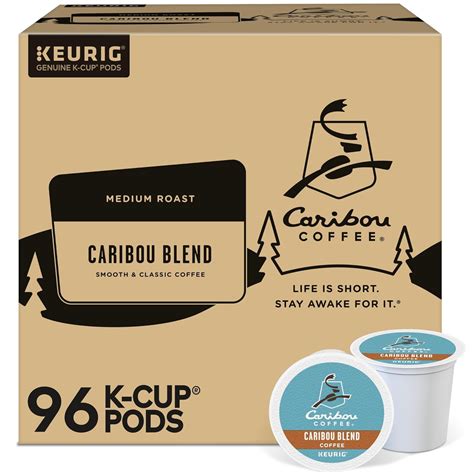 Caribou Coffee Caribou Blend Keurig Single Serve K Cup Pod Medium Roast Coffee 96 Count