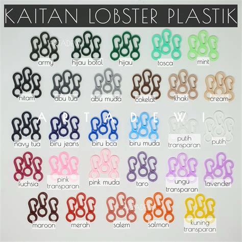 Jual Kl Kaitan Lobster Kunci Lobster Kokot Udang Plastik