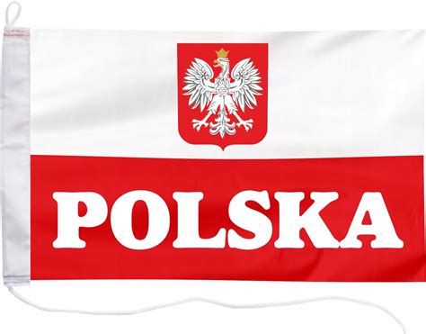 Flaga Polski Bandera Jacht Napis Polska X Allegro Pl