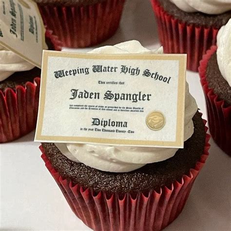 Custom Graduation Diplomas Edible Cupcake Toppers Or Rice Etsy