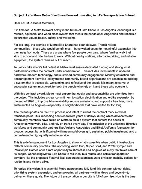 A Robust Public Bike Share Program is Vital to Our Transportation