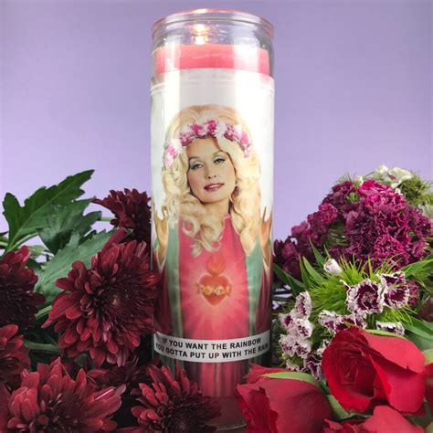 Saint Dolly Parton Prayer Candle Etsy