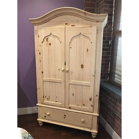 Ethan Allen Solid Pine Armoire Aptdeco