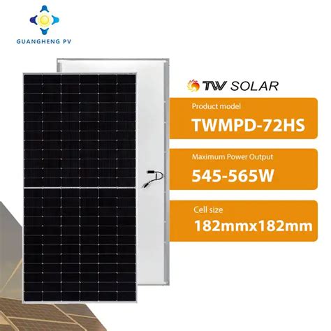 Tw Solar P Type Half Cell Monofacial Twmpd Hs Monocrystalline Module