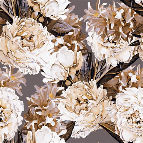 Peony Wallpaper Floral Wallpaper Self Adhesive Wall Mural Etsy