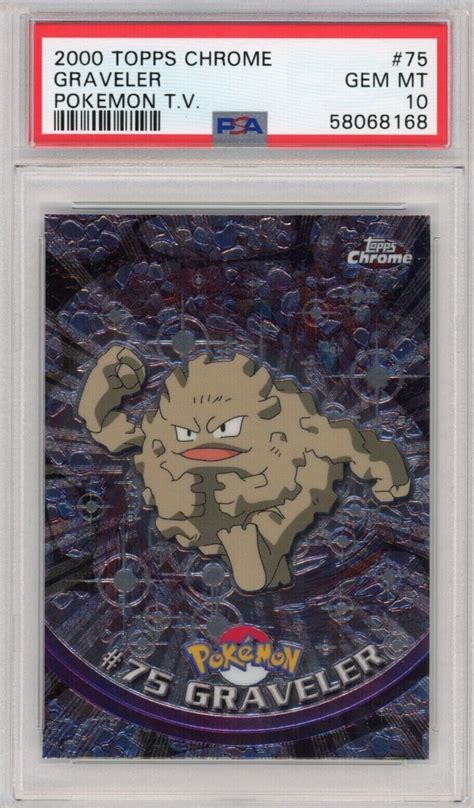 Psa Graveler Holo Topps Chrome Set Pokemon T V English Ebay