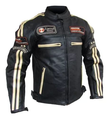 Campera Torque Cuero Moto Protecciones Cuotas Sin Inter S