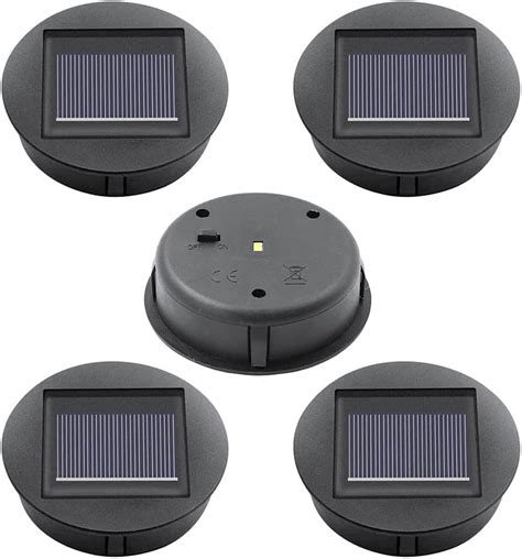 HIULLEN Solar Lights Replacement Top Pack Of 5 Replacement Modules For