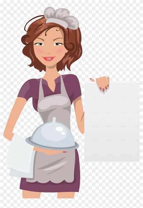 Chef Vector Female Chef Woman Vektor Png Transparent Png 2893x4092