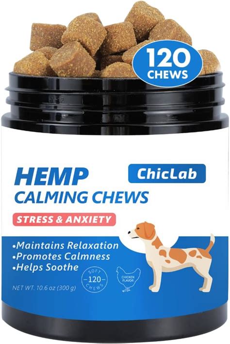 Hemp Calming Chews For Dogs Natural Soothing Chews With