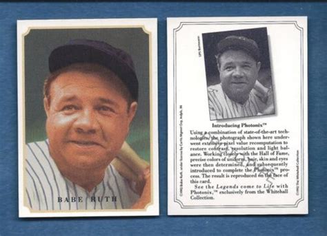 1992 Whitehall Collection Photonix Legend BABE RUTH Prototype And