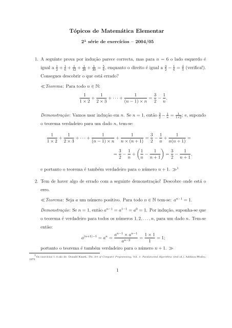 T Picos De Matem Tica Elementar