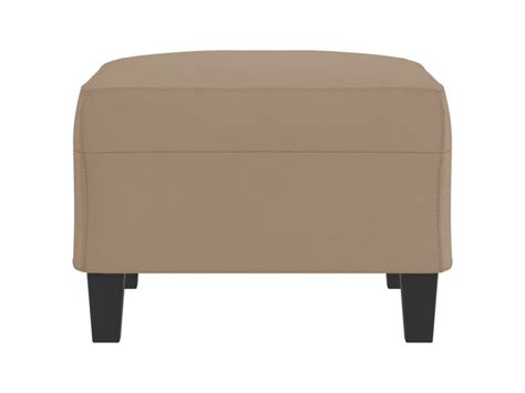 Repose Pied Tabouret Bas Pouf Cappuccino X X Cm Similicuir