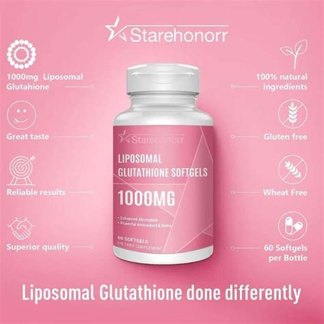 Promo Starehonorr Liposomal Glutathione 1000mg Vitamin C Hyaluronic