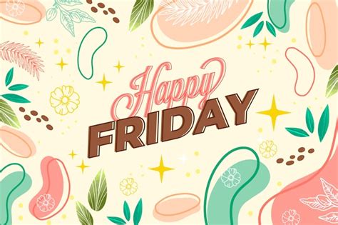 Free Vector Abstract Colorful Hello Friday Background