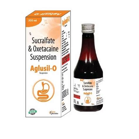 Sucralfate 1000 Mg Oxetacaine 20 Mg Suspension 200 Ml At Rs 38