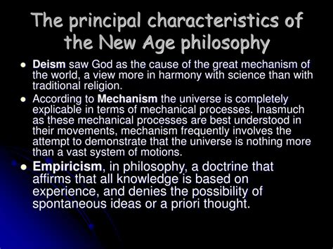 PPT Philosophy Of The New Age And Enlightenment PowerPoint