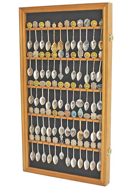 Buy 60 Souvenir Spoon Tea Spoon Display Case Rack Holder Wall Cabinet