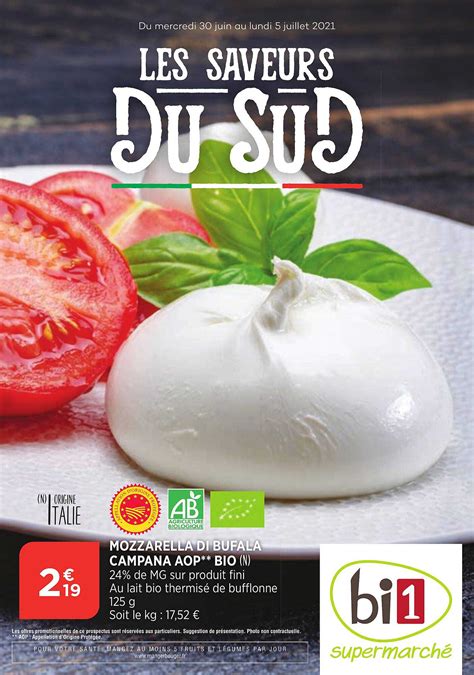 Promo Mozzarella Di Bufala Campana Aop Bio Chez Bi Icatalogue Fr