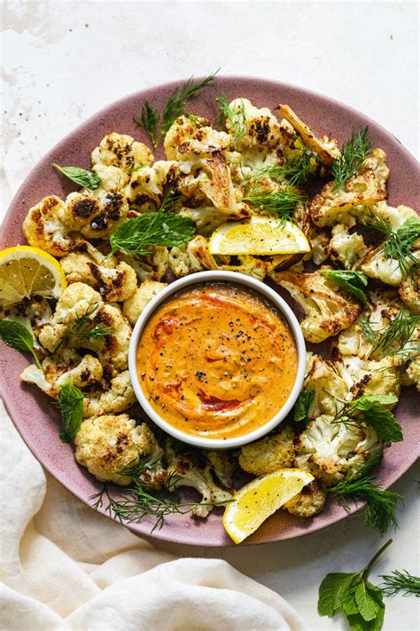 Roasted Cauliflower With Harissa Tahini Soom Foods