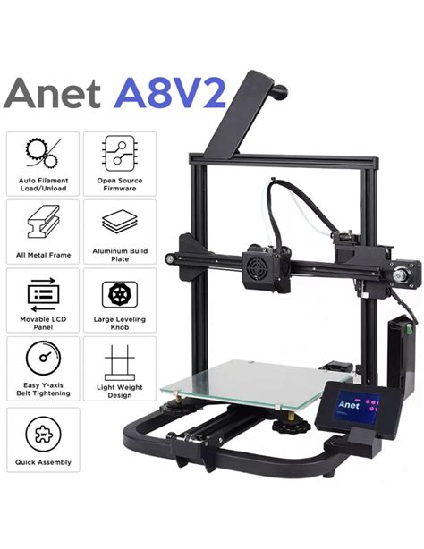 Impresora 3D A8V2 Superficie 220 X 220 X 240mm ANET