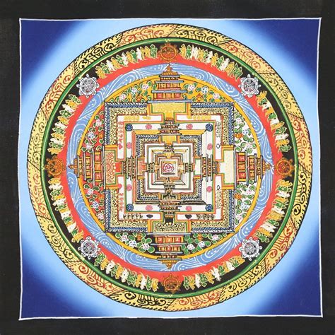 Tibetan Kalachakra Mandala Thangka Thedharmashop