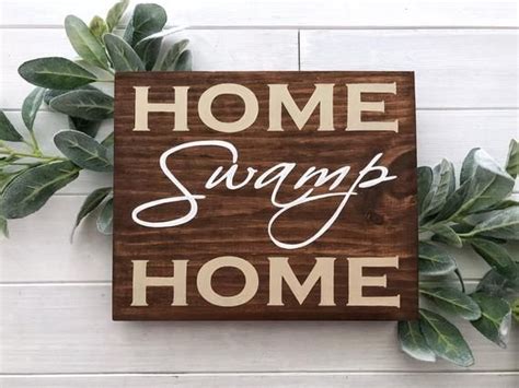 Home Swamp Home Sign Swamp Sign Louisiana Signs Florida Decor