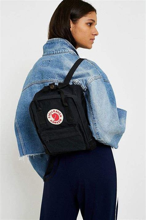 Fjallraven Kanken Black Mini Backpack Fjallraven Kanken Fjallraven Kanken Black Black