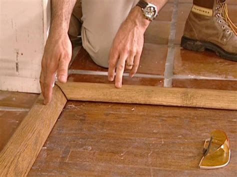 How To Install A Tile Floor Transition How Tos Diy