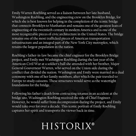 emily roebling photo print vintage photo   brooklyn bridge