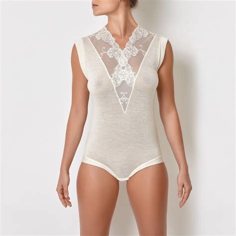 Off White Lace Bodysuit Wedding Night Lingerie Babydoll Nightwear See