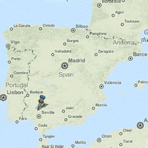 Santa Olalla Del Cala Map Spain Latitude Longitude Free Maps