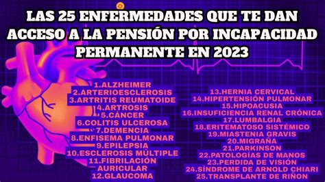 Tabla De Enfermedades Para Incapacidad Permanente Absoluta