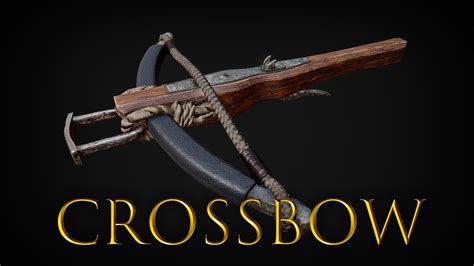 Artstation Crossbow Game Asset Game Assets